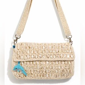 Mother of Pearl Woven Beaded Shoulder Bag